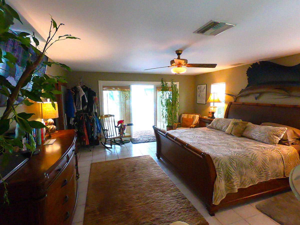 Private Suite includes this King bedroom, a Queen bedroom, second Kitchen and Bathroom